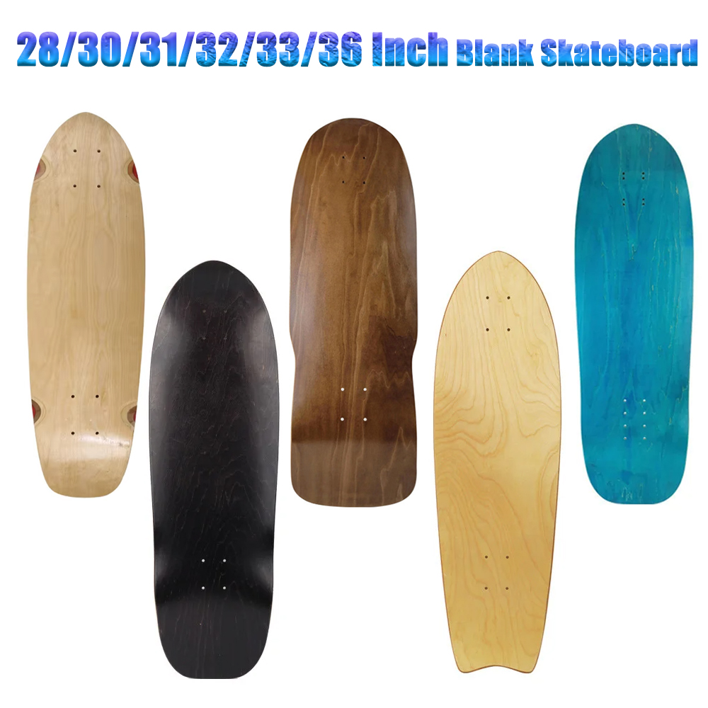 Skateboard Complete Deck - 28/30/31/33/36 Cal deskorolka gładki klon DIY
