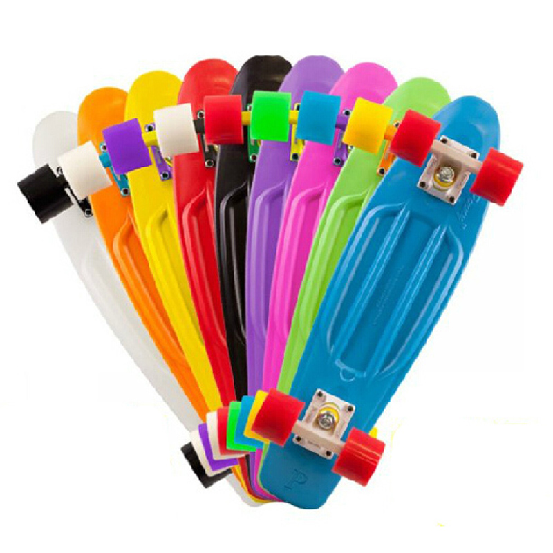 Skateboard Complete Deck - Ulepszone kółka Flash Wheel 45cm, deskorolka